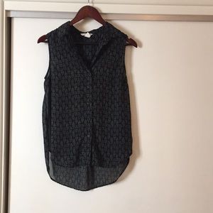 H&M Sheer Collared Tank
